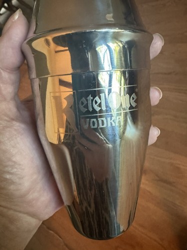 Ketel One Vodka Cocktail Shakers Barware Stainless Steel Chrome Set Of 2 - Picture 3 of 5