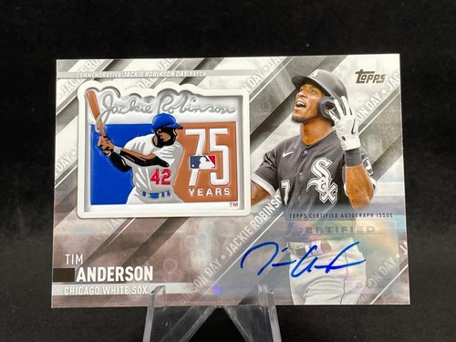 2022 TOPPS UPDATE SERIES TIM ANDERSON SEP-TA JACKIE ROBINSON DAY PATCH AUTO 2/10