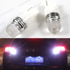 2 x Bright Xenon White LED Backup Reverse Light Bulbs 7440