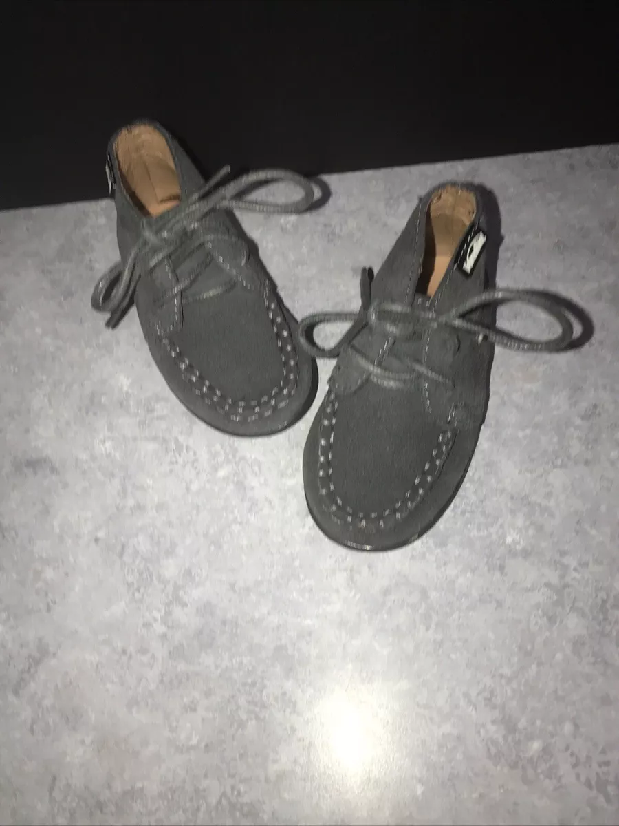 Venettini shoes Toddler Little Kid Grey Suede leather 55 ESTI Size 19 EUC