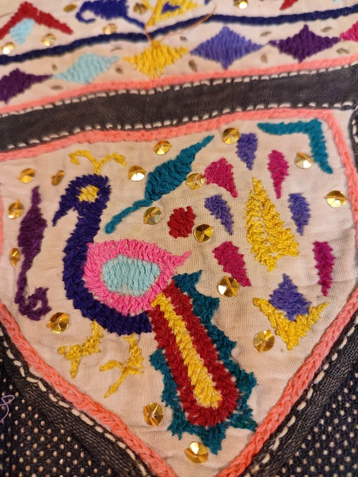 Rare Vintage Door Hanging Valance Window Door Topper Hanging Home Decor Eb111 - Image 3 of 4