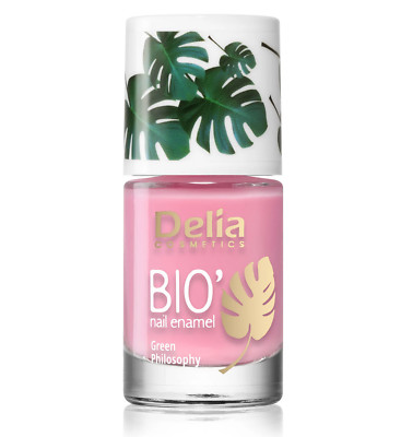 Delia Cosmetics Bio Green Philosophy Emalto Vegano 619 PINK GLITTER 11 ml