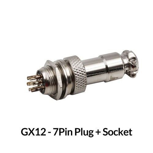 GX12 / GX16 / GX20 Aviation Connector Plug / Socket Metal Panel / Inline Cable - Picture 19 of 148