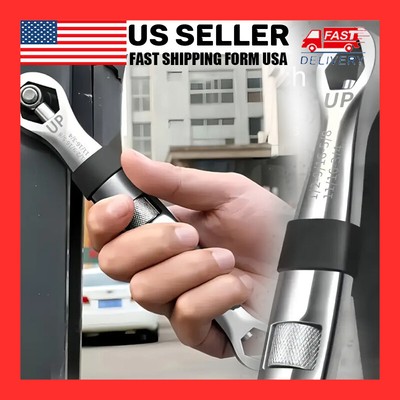Universal Double-Ended Wrench Tool: Multifunctional, Adjustable Wrench
