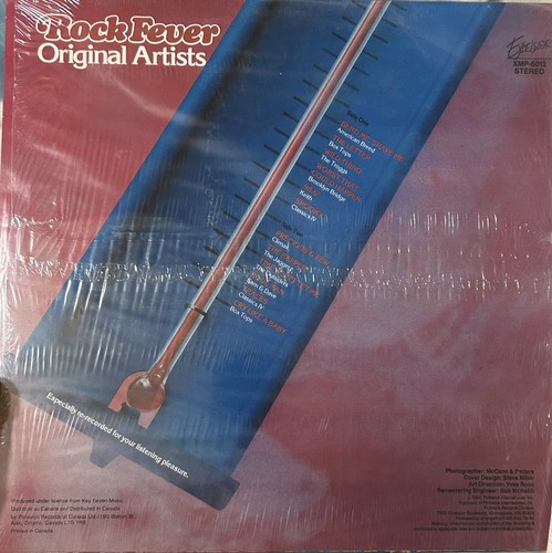 Rock Fever Original Artists 1980 Vinyl LP Record Album Excelsior XMP-6012* - Foto 2 di 2