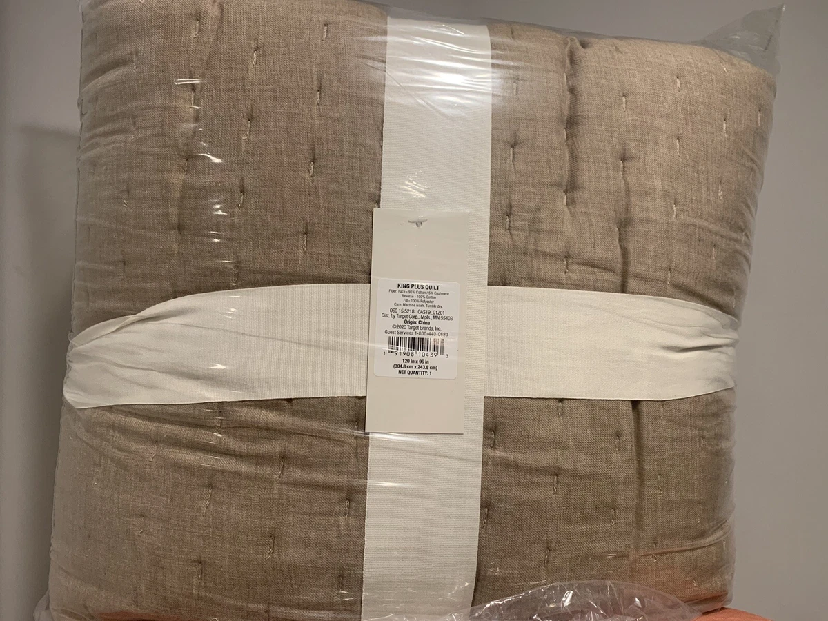 King Cashmere Blend Quilt Dark Sand Casaluna blog.knak.jp