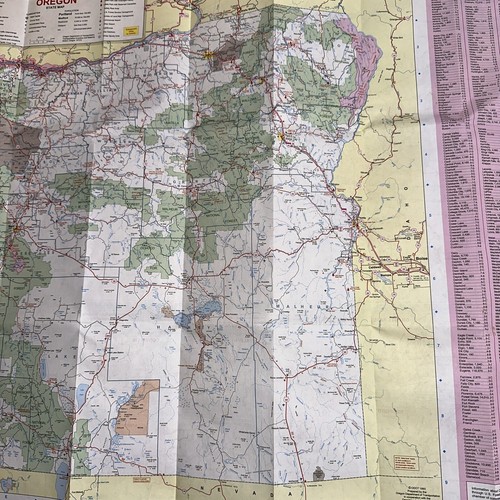 Oregon State Official Highway Map, 1993 - Picture 6 of 10