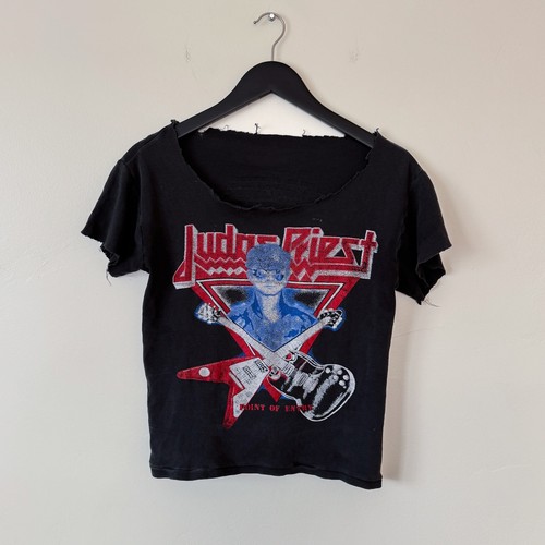 Vintage Judas Priest Point of Entry Metal Band Konzert Promo Musik - Shirt Gr. S