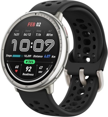 Amazfit Active 2 Smartwatch 44mm mit GPS KI-Sprachsteuerung 10 Tage Akku