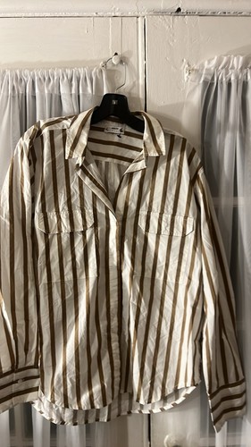 Mikoh Rotuma Button Up Long Sleeve Shirt & Short Women’s Size 0-1, 2-4 Striped - Picture 4 of 11