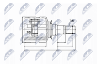 NTY Gelenksatz, Antriebswelle NPW-TY-013 FüR Toyota
