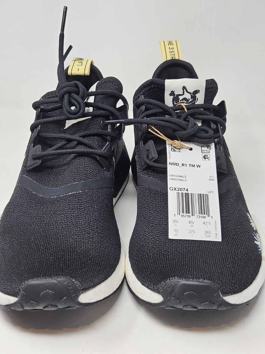 Adidas NMD R1 x Thebe Magugu Black Size 10 NEW Running Shoes - Gym