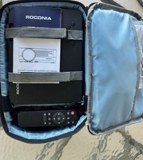 Roconia Projector with 5G WiFi and Bluetooth Black