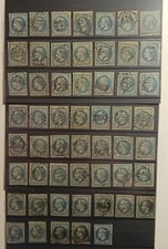 Timbres FRANCE 1867/68 Empire Lauré N°29 lot de 54,oblitération GC