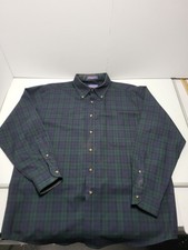 Vintage Pendleton Sir Pendleton Wool Shirt Green Plaid Flannel Men s Large