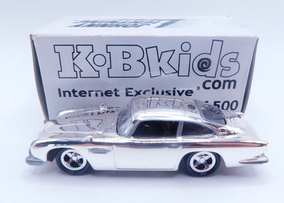 JOHNNY LIGHTNING * ASTON MARTIN DB5 * JAMES BOND * SILVER PLATED * LIMITED 500