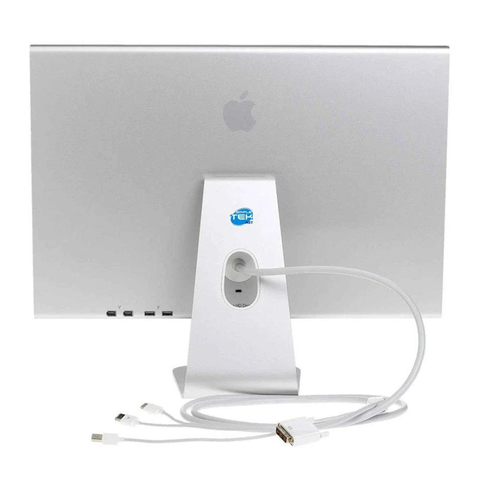 Apple Cinema Display 20 " A1081 DVI Firewire USB 1680X1050 16:10+ Charger - Image 4 of 4