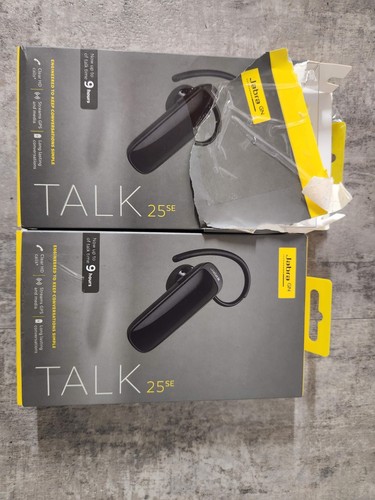 Jabra GN Talk 25 SE Bluetooth Wireless Single Ear Headset Black 2 PC