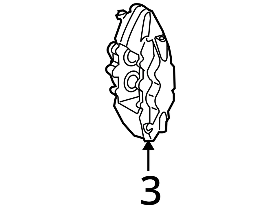 2006-2009 Mercedes-benz E350 Front Driver Left Brake Caliper GSZS5 - Image 4 of 4