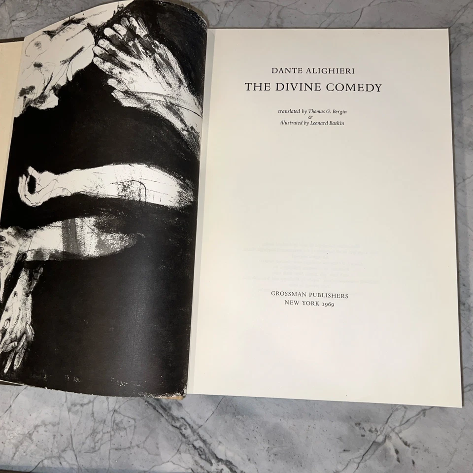 Leonard Baskin 1969 Dante Divine Comedy suite w/ PRINTS + Salvador Dali prints - Image 4 of 4