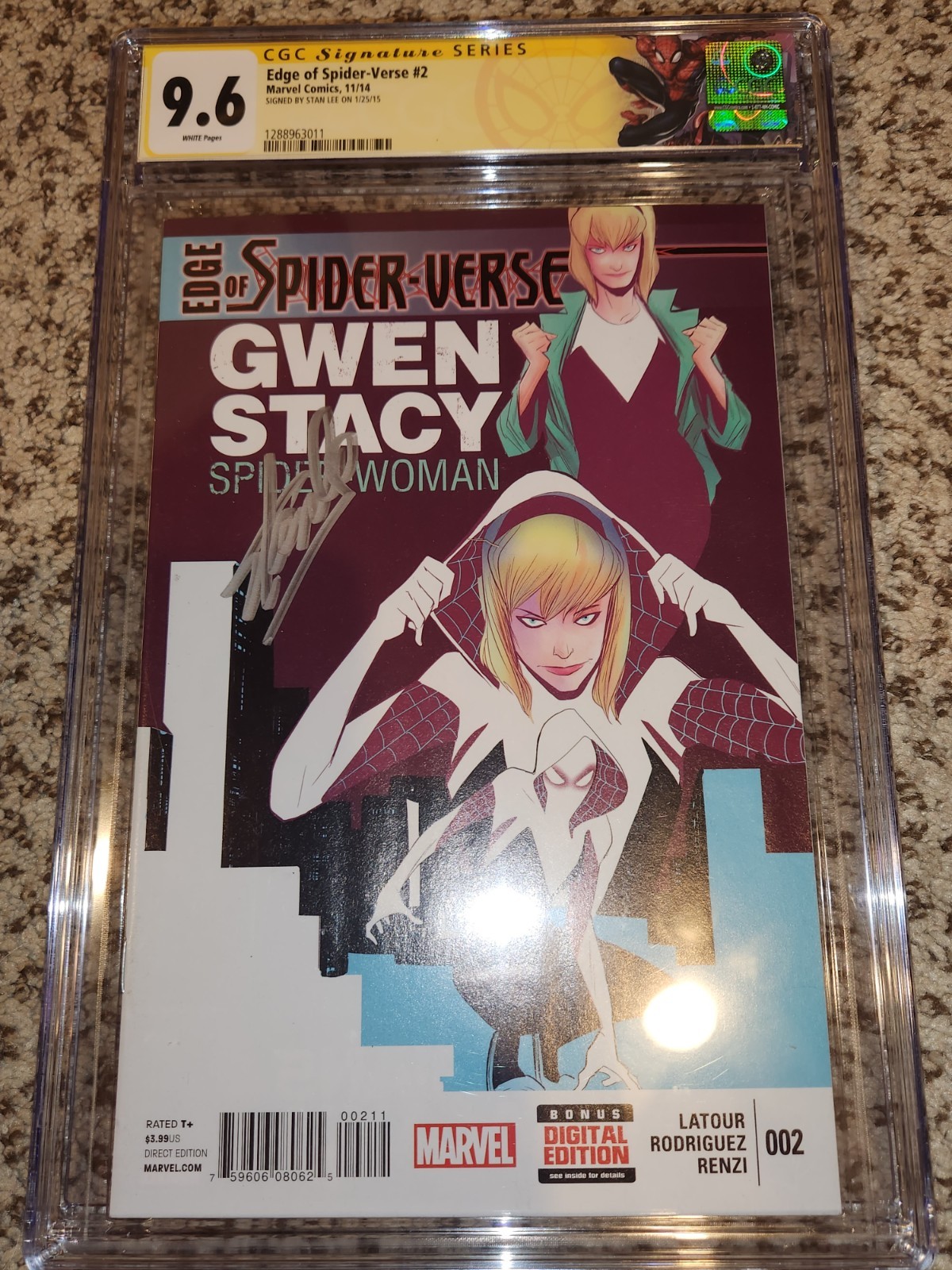 アメコミリーフ Edge of Spider-Verse #1 CGC 9.8 EDGE OF SPIDER-VERSE #1 YOUNG VARIANT COVER CGC SS 9.8