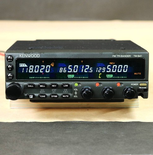 KENWOOD TM-941S Tri-Band Mobile Radio High Power White LED Mic Included Japan - Afbeelding 3 van 10