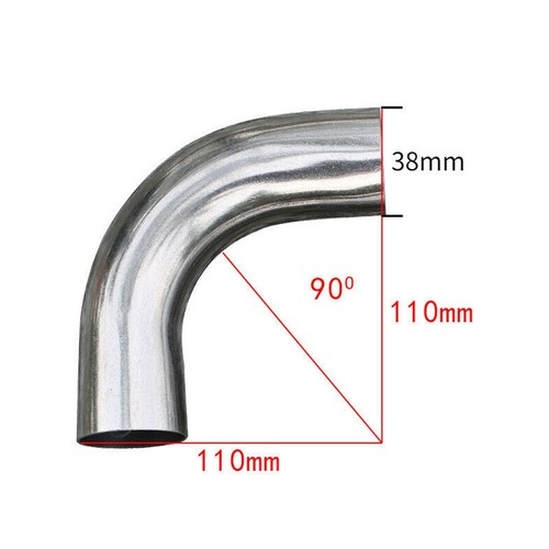 Edelstahl Rohrbogen 90°Schweißbogen Krümmer 19mm,25mm,32mm,38mm,51mm Auspuffrohr - Bild 2 von 79