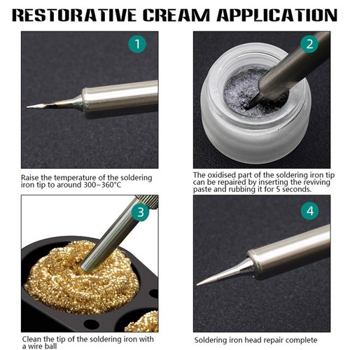 Soldering Iron Tip Cleaner Cleaning Wire Silicone Holder Double Ball Accessory´ - Picture 5 of 22
