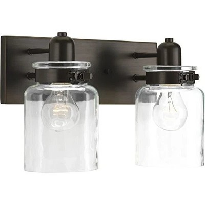 Progress Lighting Calhoun 2-Light Antique Bronze Farmhouse Vanity Light
