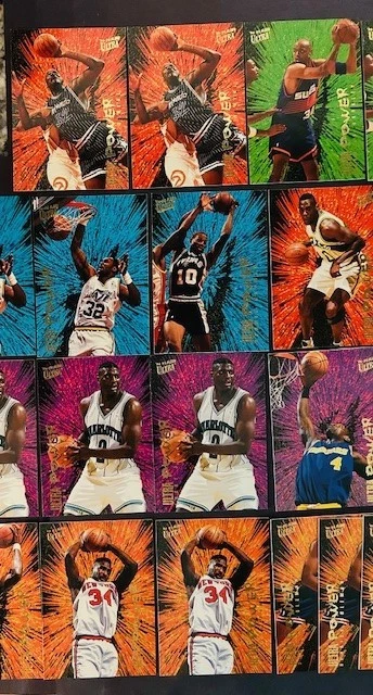Fleer Ultra Power 1994-95 - Shaq, Barkley, Malone, Rodman, Kemp, -25 cartas en total Foto 2 de 3