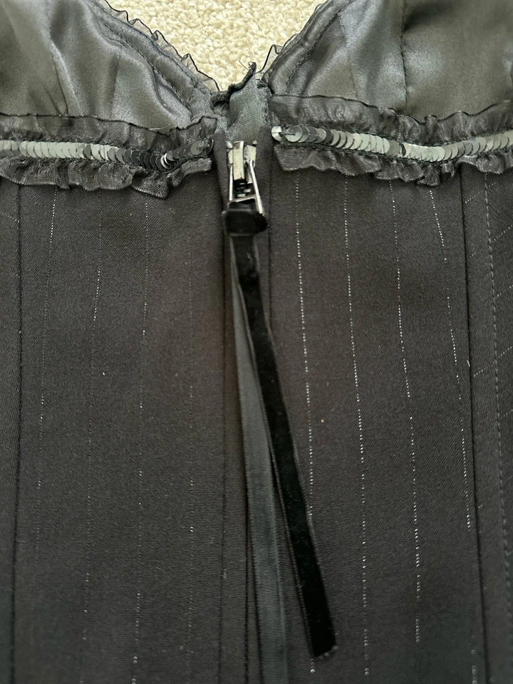 Corsé sin tirantes negro bustier vintage Guess Jeans Y2K para mujer talla S Foto 4 de 4