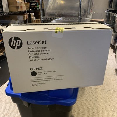 Genuine HP CF214XC CF214X 14X Black Toner M712 M725 Open Box Factory Sealed Bag