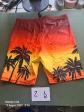 Mens Swimming Jammers Running Training Shorts Multicoloured UK 32 Inch 26