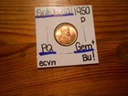 1950D Lincoln Cent Gem BU+!!!! TERRIFIC!!!!! PQ!!!!! LOOOOOOOOOOK!!!!!!!