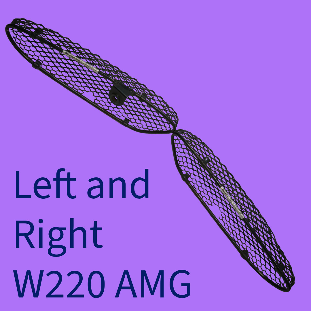 🟩Left&Right 01-02 Mercedes W220 S50 AMG Bumper Mesh Grill 2208850253 2208850153