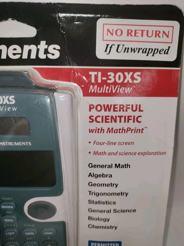 Texas Instruments TI-30XS MultiView Powerful Scientific Calculator - Picture 2 of 4