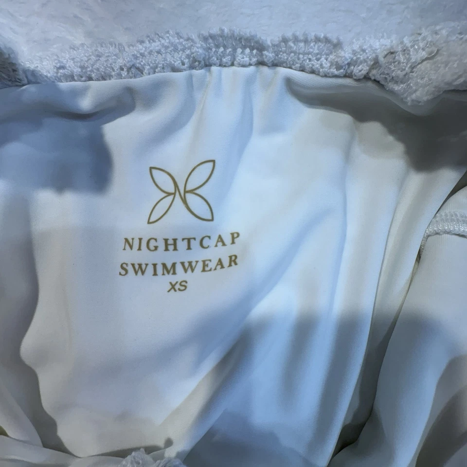 Traje de baño Free People Nightcap XS blanco Brigdet traje de baño crochet body nuevo con etiquetas $298 Foto 2 de 4