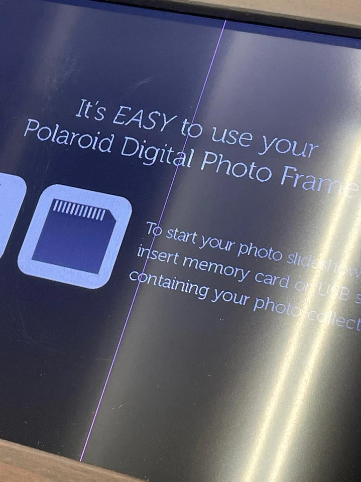 Polaroid - 8in Digital Photo Frame with Distressed Wood Frame- Read-Working - Image 3 of 4