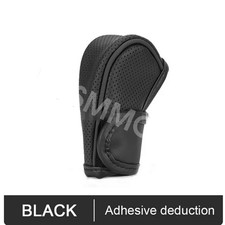 Pu Leather Car Gear Shift Knob Cover Shifter Stick Protector Black Breathable Pu Leather Car Gear Shift Knob Cover Shifter Stick Protector Black Breathable