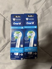 2x Oral-B Precision Clean Electric Toothbrush Replacement Brush Heads 4 Pack