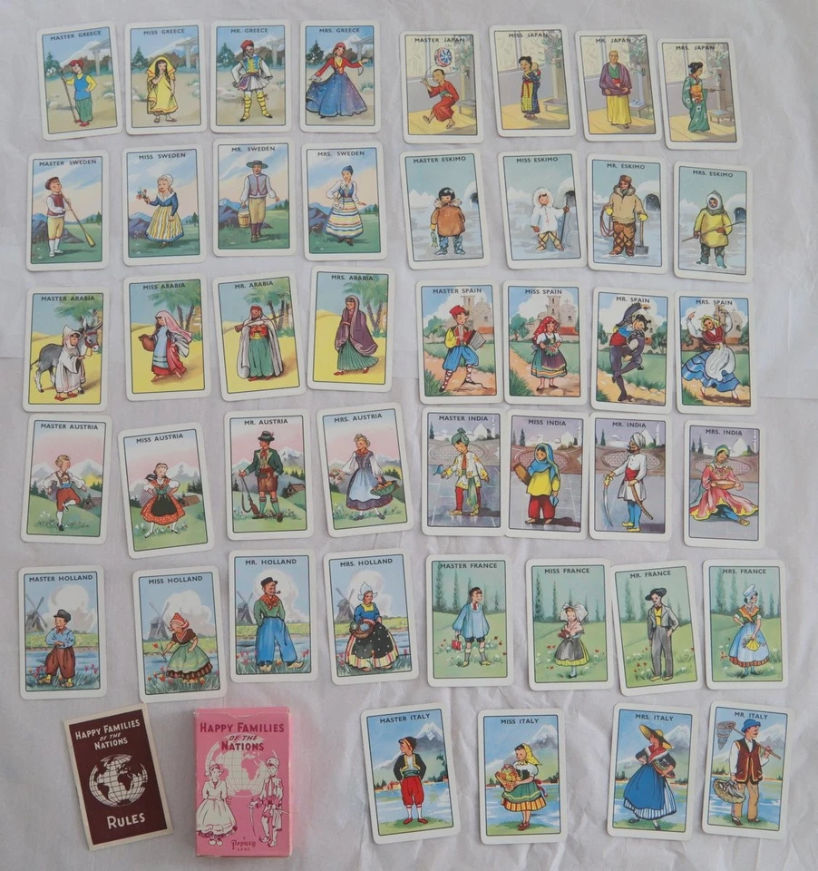 Vintage Card Game - Happy Families of The Nations A Pepys Game - Image 4 of 4