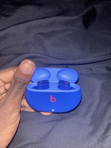 Beats by Dr. Dre Studio Buds Wireless Noise Cancelling Earbuds - Blue and Red - Picture 2 of 4
