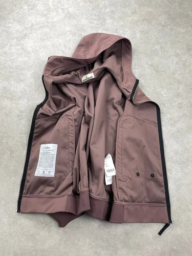 Stone Island Mauve Softshell Hooded Light Jacket (L) image 7