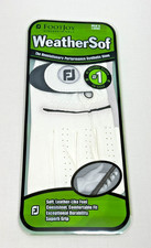 NEW FootJoy WeatherSof Men's Large White Golf Glove Worn on LEFT Hand Soft Grip