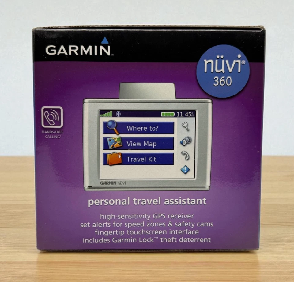 GARMIN NUVI 360 Personal Travel Assistant GPS Bluetooth Navigation Device - NEW! - Image 4 of 4