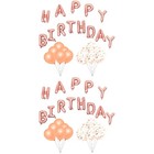  2 Sets Ballondekorations -Kit Geburtstagsdekorationen, Luftballons