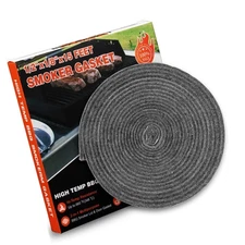 Smoker Gasket Seals 15 FT, 1/2" x 1/8" High Temp Grill Gasket Replacement Sel...