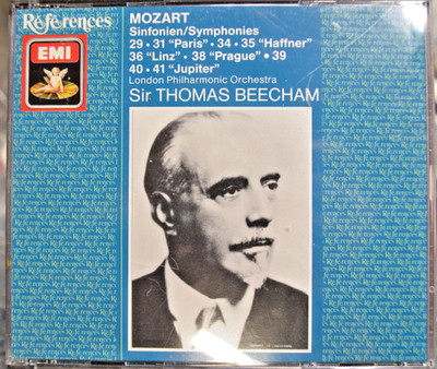 Mozart Symphonies 29 31 34 35 36 38 39 40 41 LPO Beecham EMI 3CD W. Germany