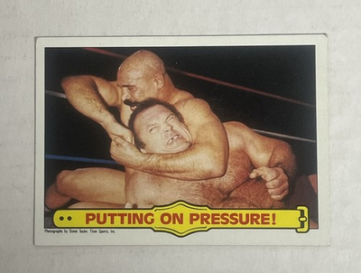 #ad 1985 Topps WWF Putting On Pressure The Iron Sheik #32 Ivan Putski RC WWE HOF $2.99