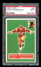 1956 Topps #37 Chuck Drazenovich PSA 7